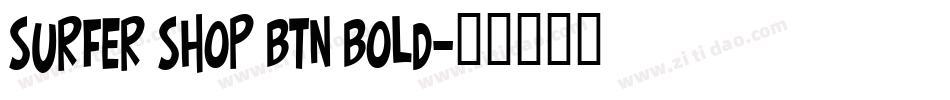 Surfer Shop BTN Bold字体转换